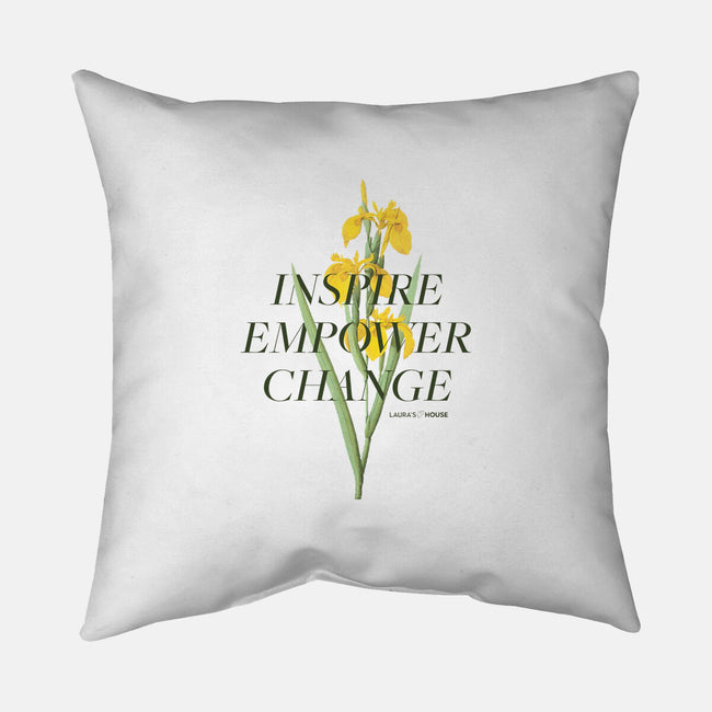 Iris-none non-removable cover w insert throw pillow-Laura's House