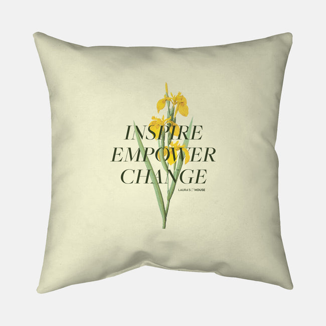 Iris-none removable cover throw pillow-Laura's House