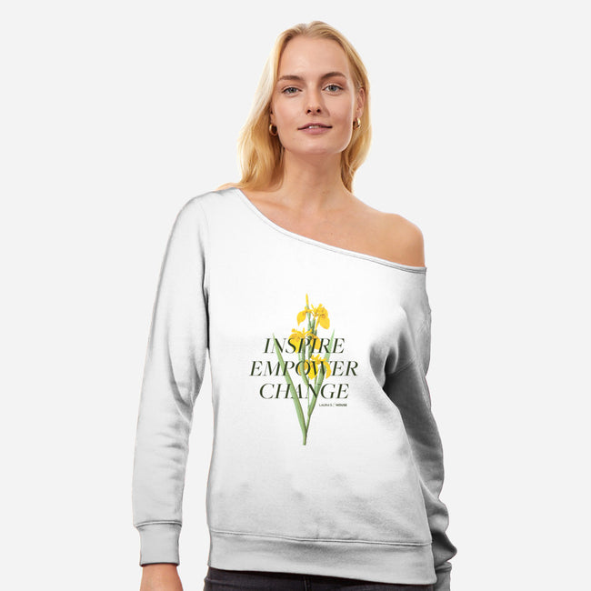 Iris-womens off shoulder sweatshirt-Laura's House