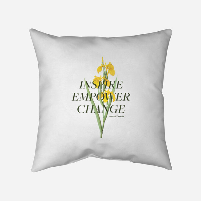 Iris-none non-removable cover w insert throw pillow-Laura's House