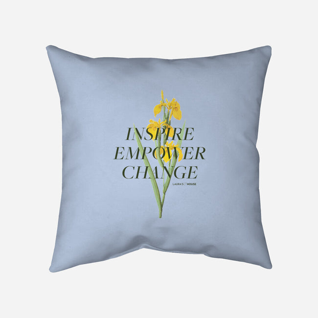 Iris-none removable cover w insert throw pillow-Laura's House