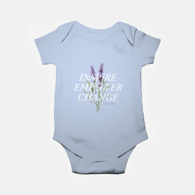 Lavender-baby basic onesie-Laura's House