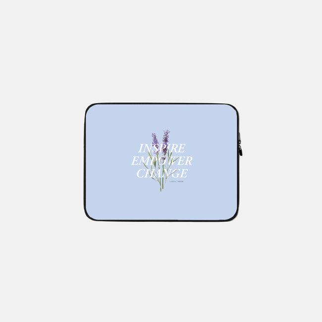 Lavender-none zippered laptop sleeve-Laura's House