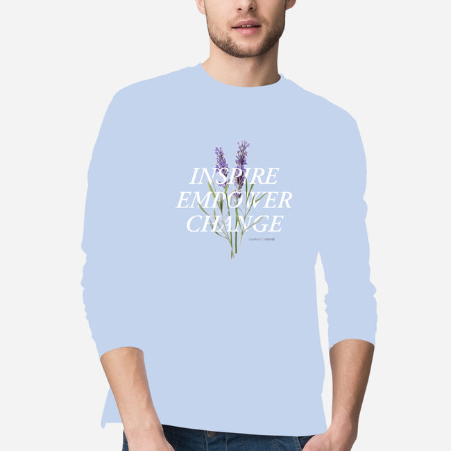 Lavender-mens long sleeved tee-Laura's House