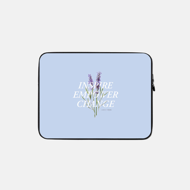 Lavender-none zippered laptop sleeve-Laura's House