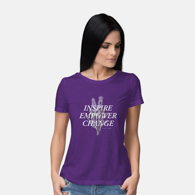 Lavender-womens basic tee-Laura's House