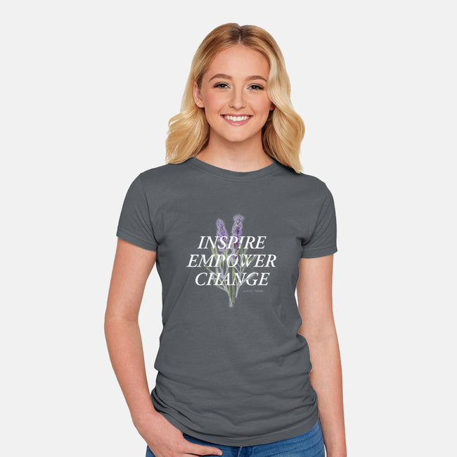 Lavender-womens fitted tee-Laura's House