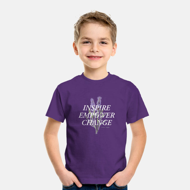 Lavender-youth basic tee-Laura's House