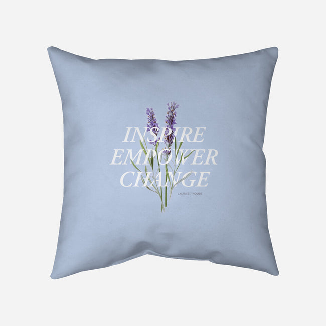 Lavender-none removable cover throw pillow-Laura's House