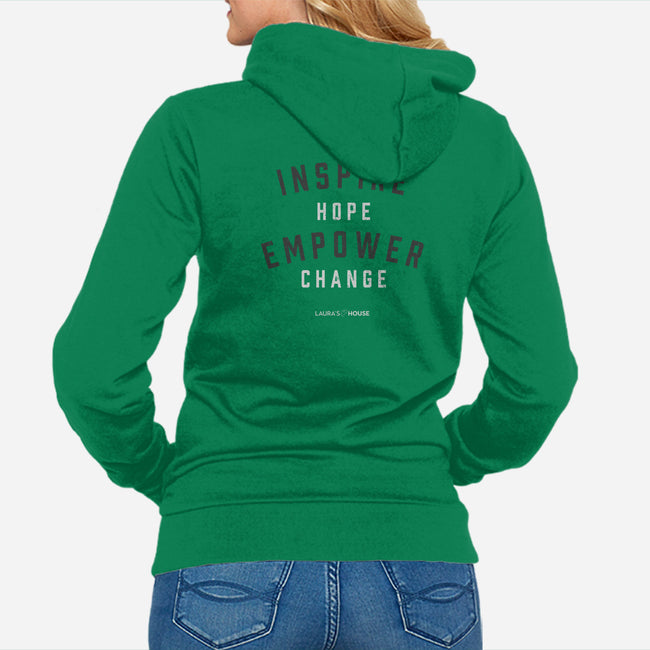 Empower-unisex zip-up sweatshirt-Laura's House