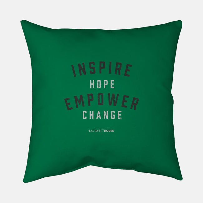 Empower-none removable cover w insert throw pillow-Laura's House