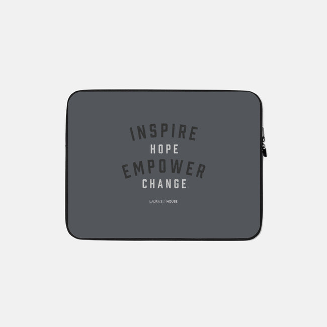 Empower-none zippered laptop sleeve-Laura's House