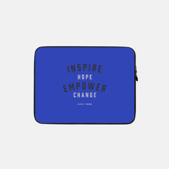 Empower-none zippered laptop sleeve-Laura's House