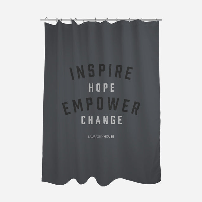 Empower-none polyester shower curtain-Laura's House