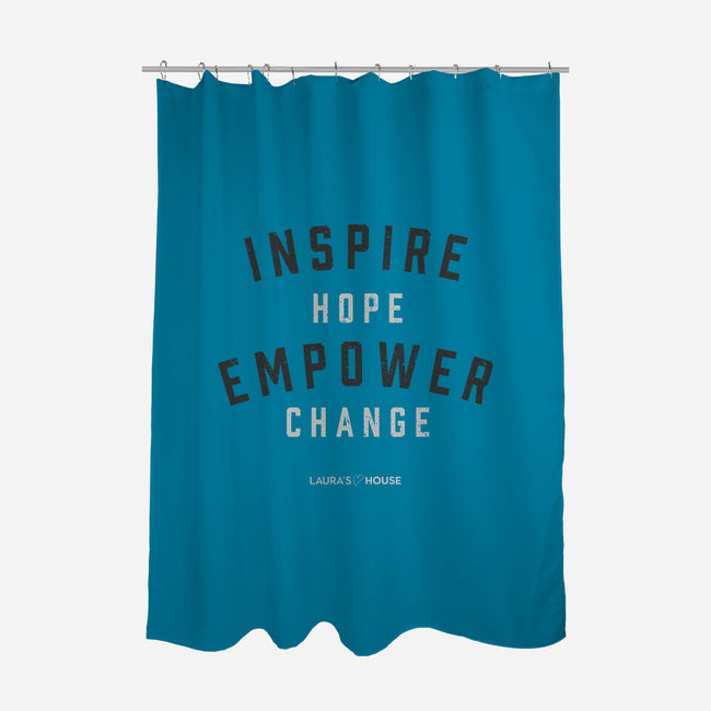 Empower-none polyester shower curtain-Laura's House