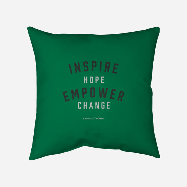 Empower-none removable cover w insert throw pillow-Laura's House