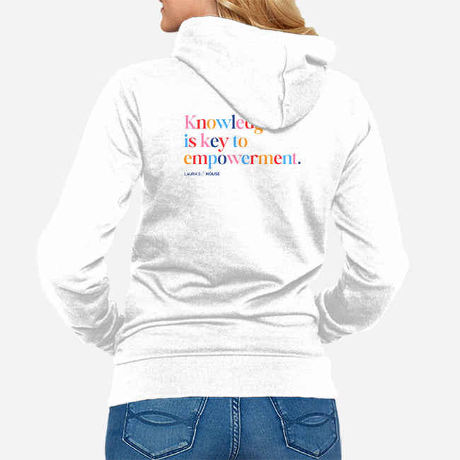 Knowledge-unisex zip-up sweatshirt-Laura's House