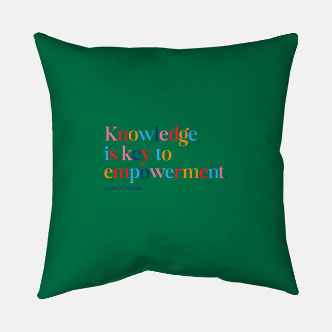 Knowledge-none non-removable cover w insert throw pillow-Laura's House