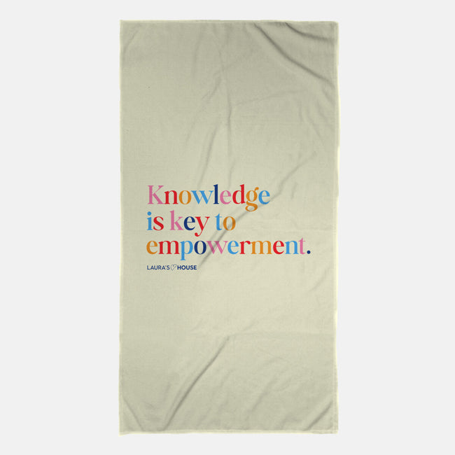 Knowledge-none beach towel-Laura's House