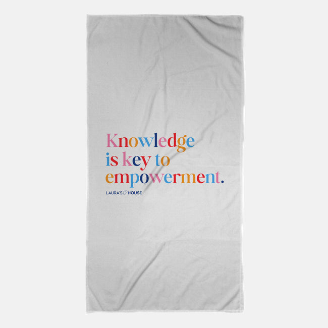 Knowledge-none beach towel-Laura's House