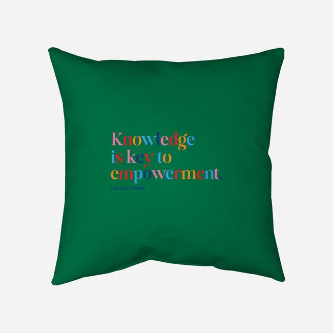 Knowledge-none removable cover w insert throw pillow-Laura's House