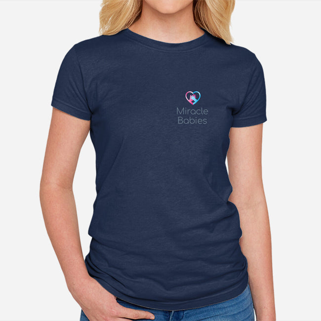 Miracle Babies Pocket Tee-womens fitted tee-Miracle Babies