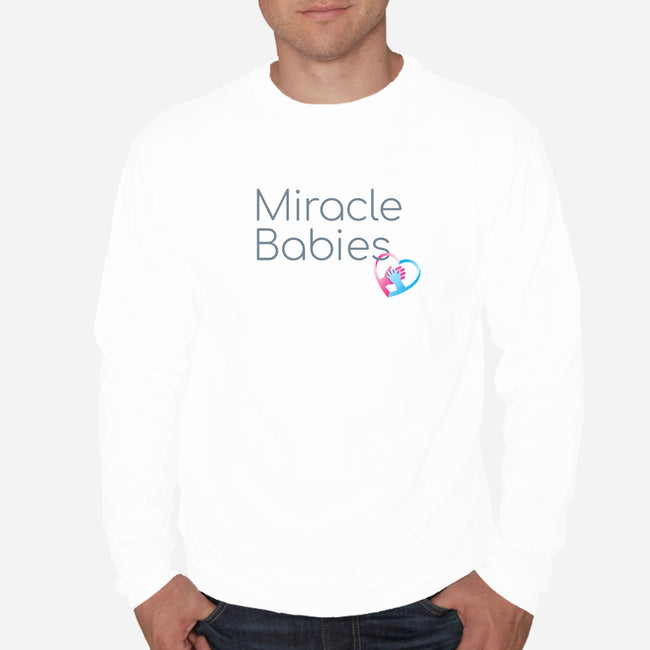 Miracle Babies Charm-unisex crew neck sweatshirt-Miracle Babies