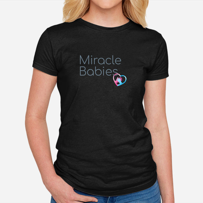 Miracle Babies Charm-womens fitted tee-Miracle Babies