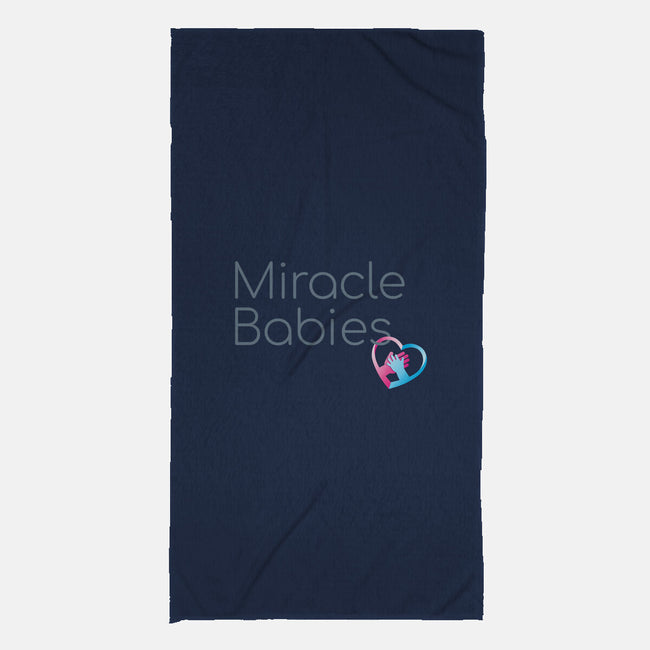 Miracle Babies Charm-none beach towel-Miracle Babies