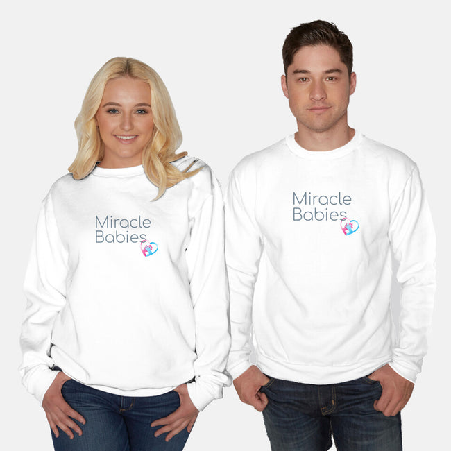 Miracle Babies Charm-unisex crew neck sweatshirt-Miracle Babies