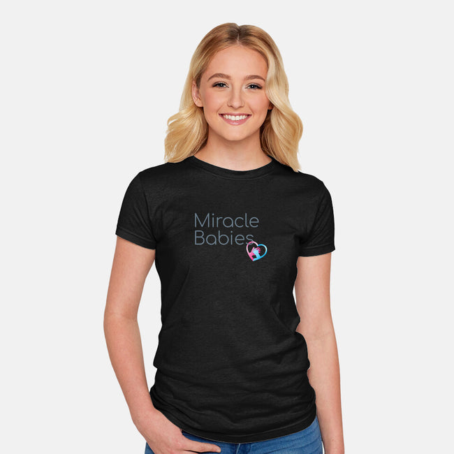 Miracle Babies Charm-womens fitted tee-Miracle Babies