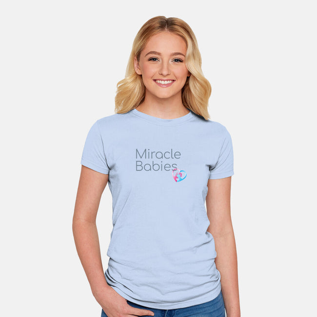 Miracle Babies Charm-womens fitted tee-Miracle Babies