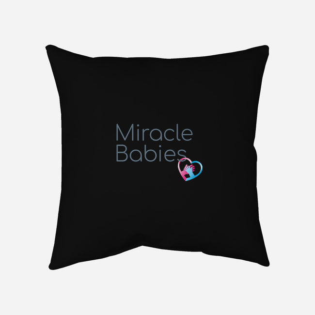 Miracle Babies Charm-none removable cover throw pillow-Miracle Babies