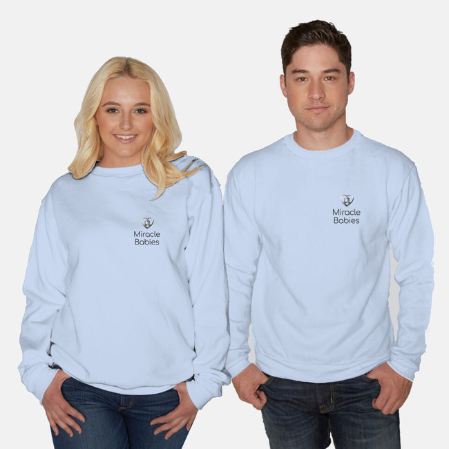 Miracle Babies Pocket Tee Black-unisex crew neck sweatshirt-Miracle Babies