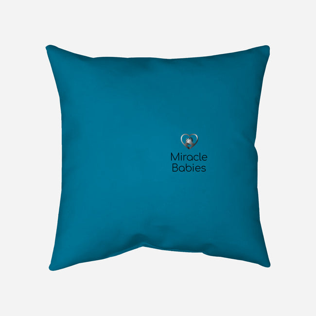 Miracle Babies Pocket Tee Black-none removable cover throw pillow-Miracle Babies