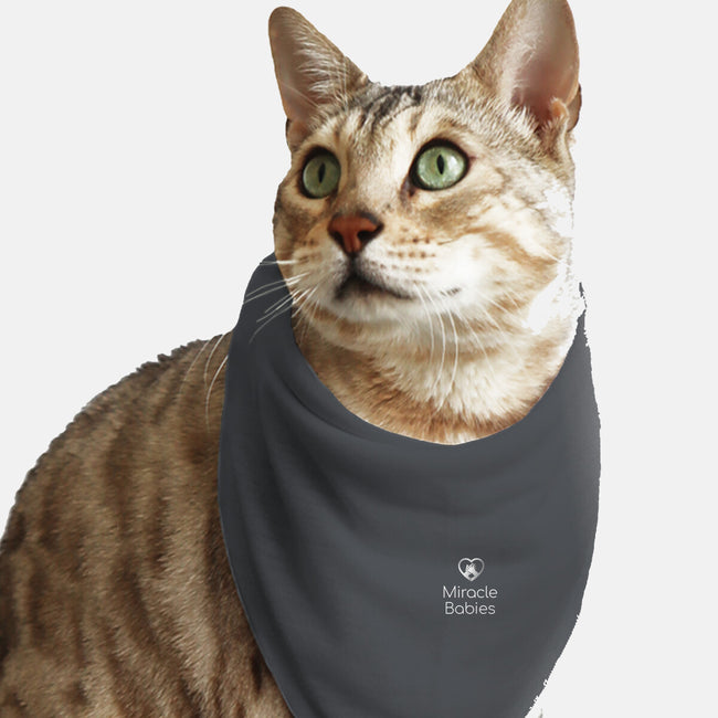 Miracle Babies Pocket Tee White-cat bandana pet collar-Miracle Babies