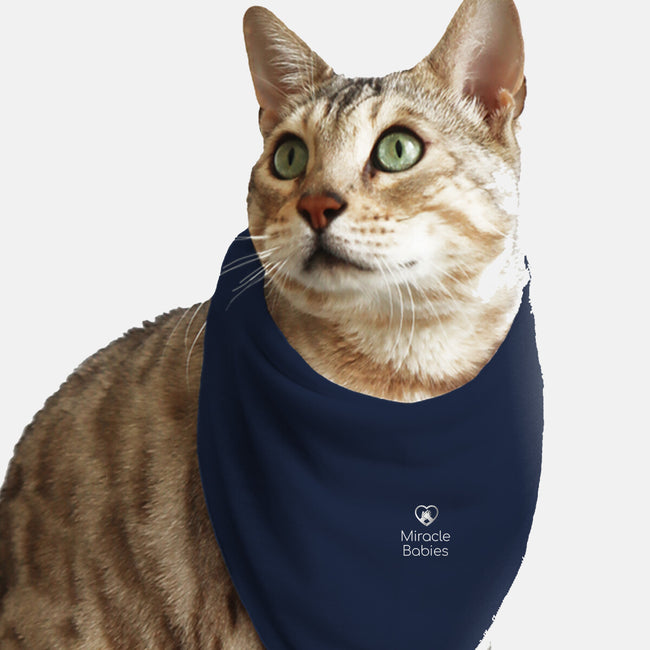 Miracle Babies Pocket Tee White-cat bandana pet collar-Miracle Babies