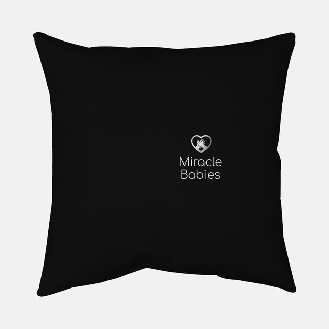 Miracle Babies Pocket Tee White-none removable cover w insert throw pillow-Miracle Babies