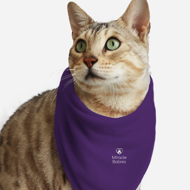 Miracle Babies Pocket Tee White-cat bandana pet collar-Miracle Babies