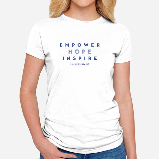 Inspiring Hope-womens fitted tee-Laura's House