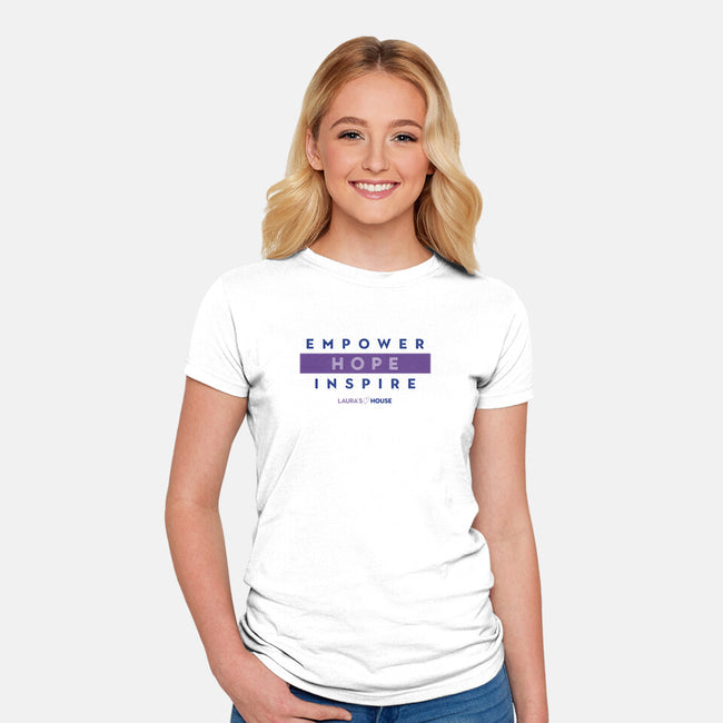 Empowering Change-womens fitted tee-Laura's House